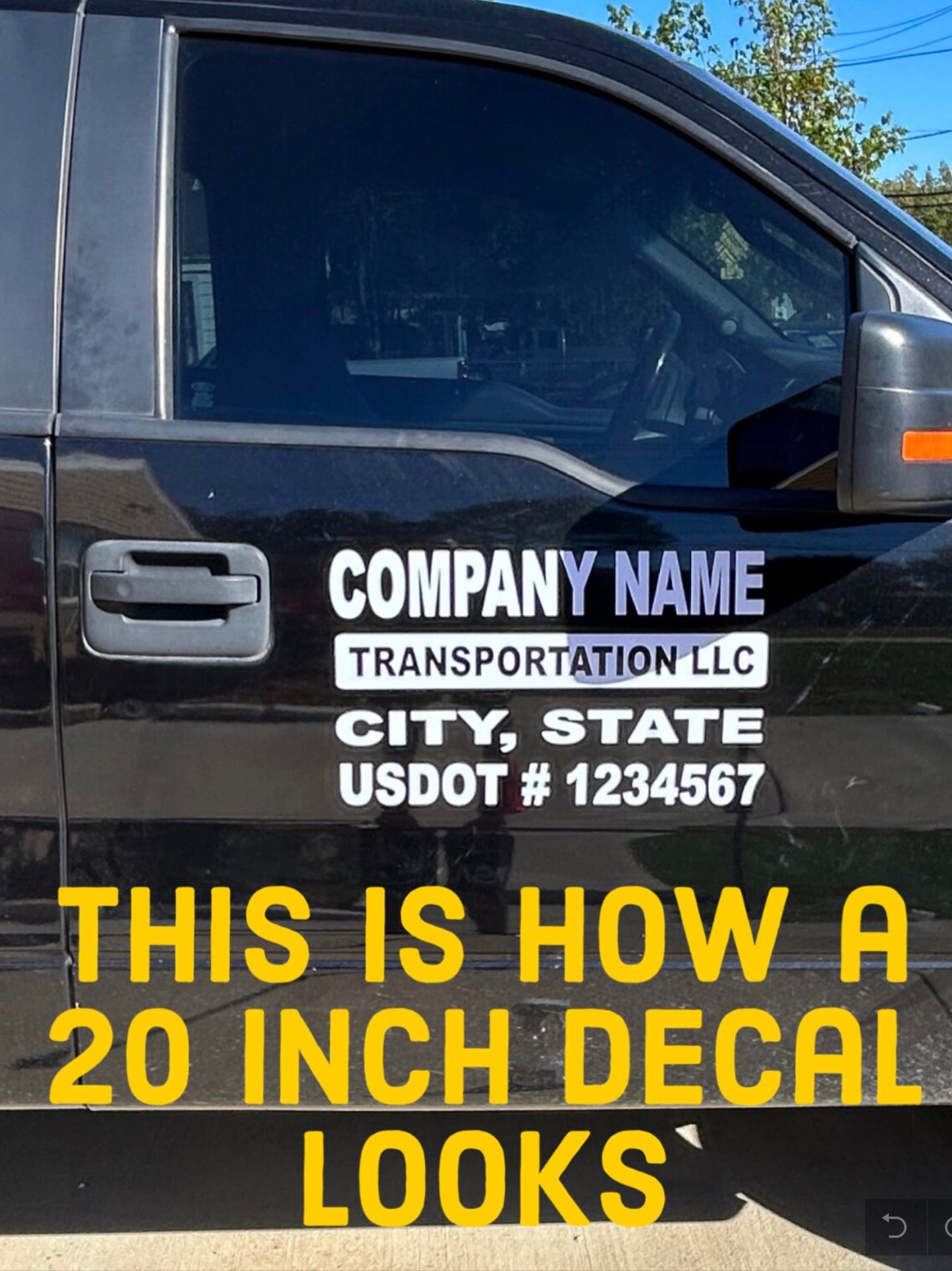 Company Decal Sign